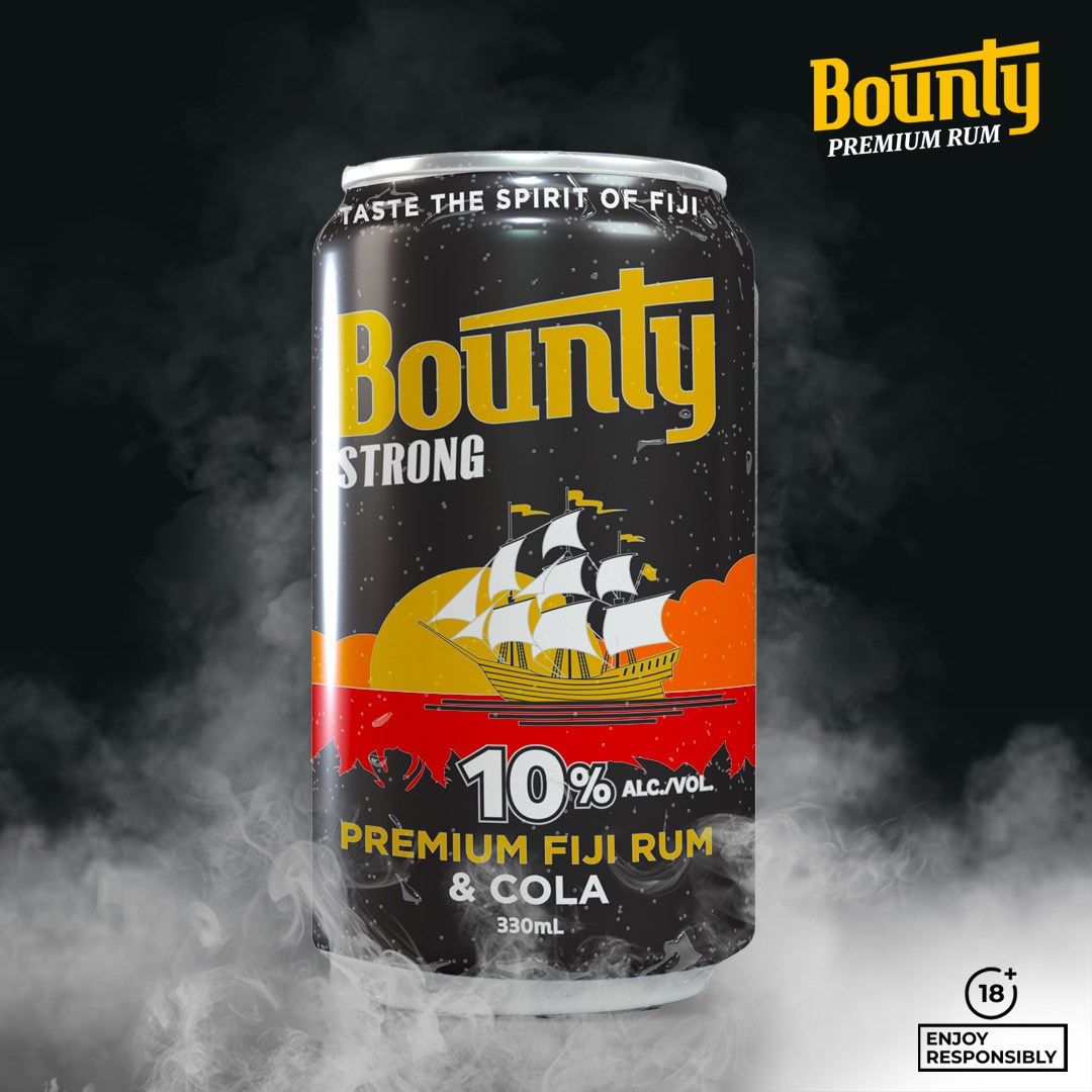 Bounty Strong Premium Fiji Rum and Cola 10% Cans 330mlx24