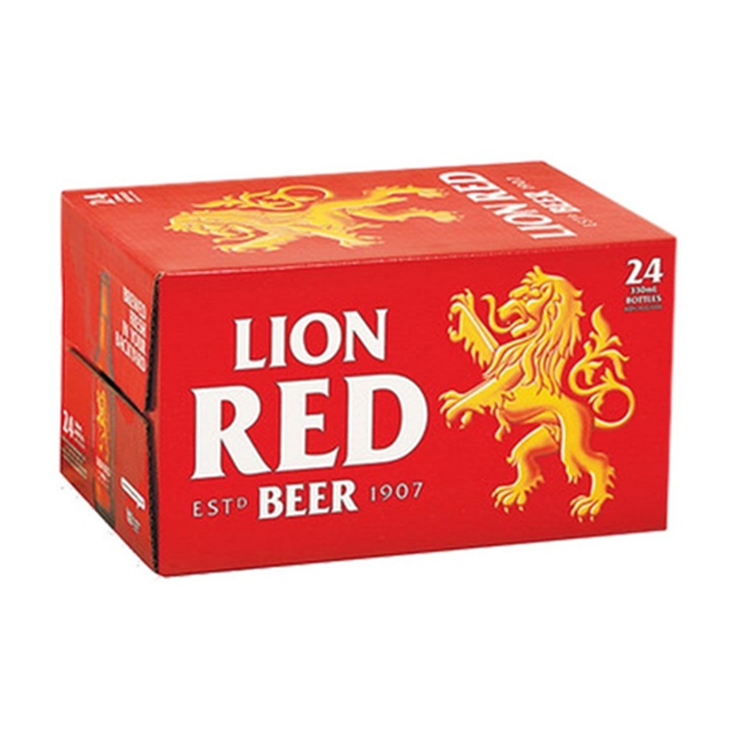 Lion Red Bottle Premium Beer 330mLx24