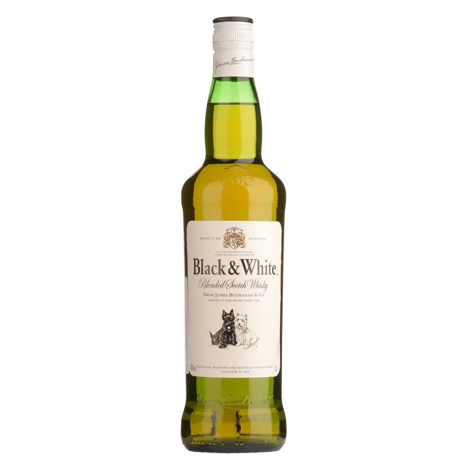 Black & White Blended Scotch Whisky 750ml