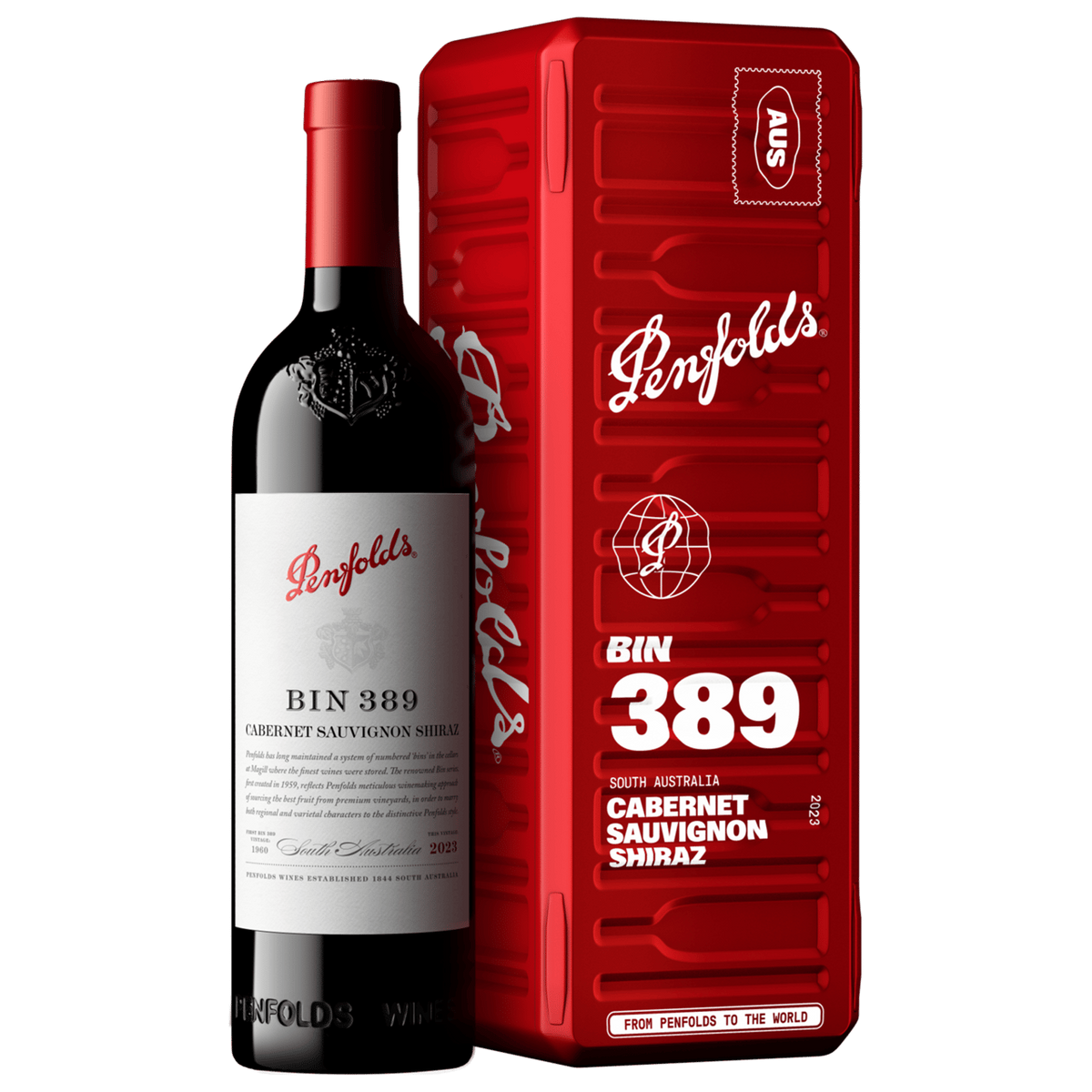 Penfolds Bin 389 Cabernet Shiraz 2023 Limited Edition Holiday Gift Box 750ml