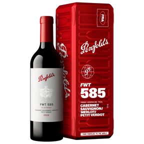 Penfolds FWT 585 Cabernet Sauvignon Merlot Petit Verdot 2022 Limited Edition Holiday Gift Box 750ml
