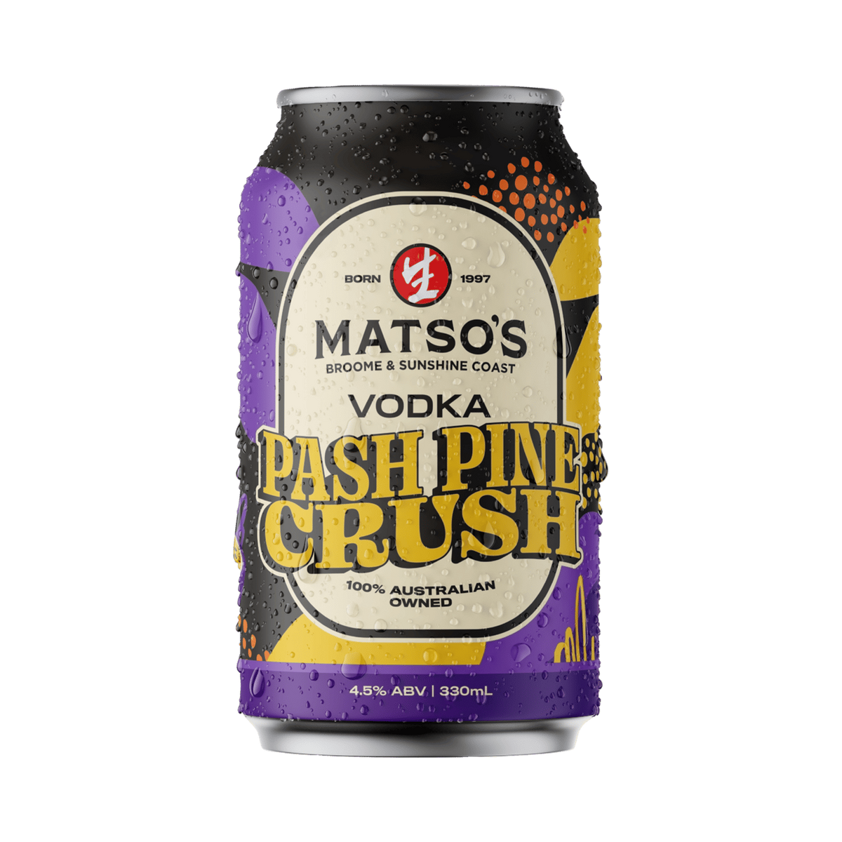 Matso’s Vodka Pash Pine Crush Cans 330ml