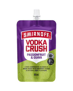 Smirnoff Vodka Crush Passionfruit & Guava Pouch 165ml