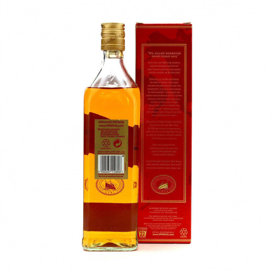 Johnnie Walker Red Label 100th Anniversary Limited Edition Blended Scotch Whisky 700ml