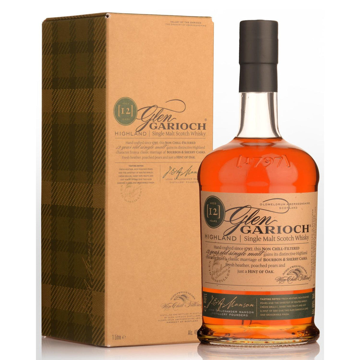 Glen Garioch 12 Year Old Single Malt Scotch Whisky 1L