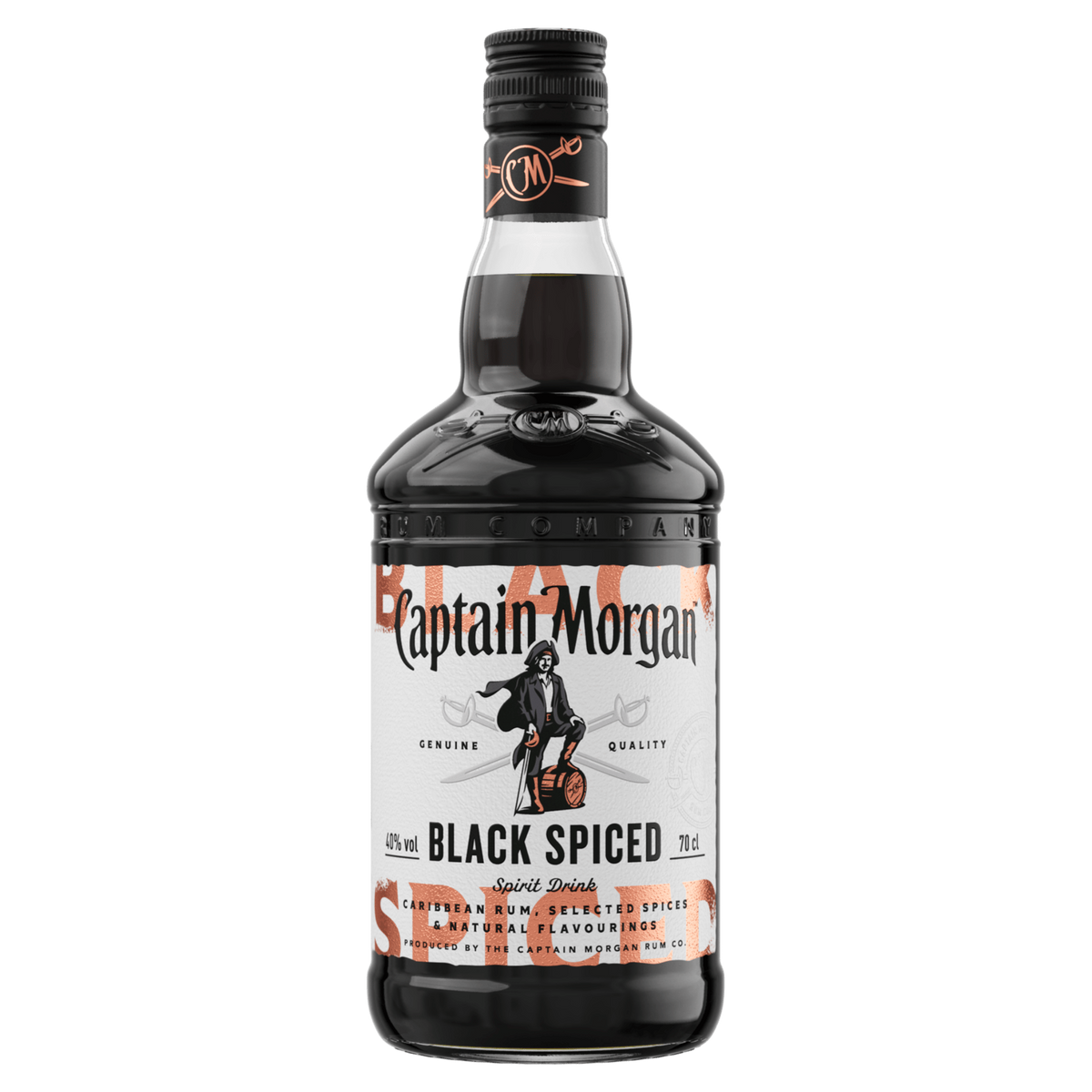 Captain Morgan Black Spiced Rum 700ml