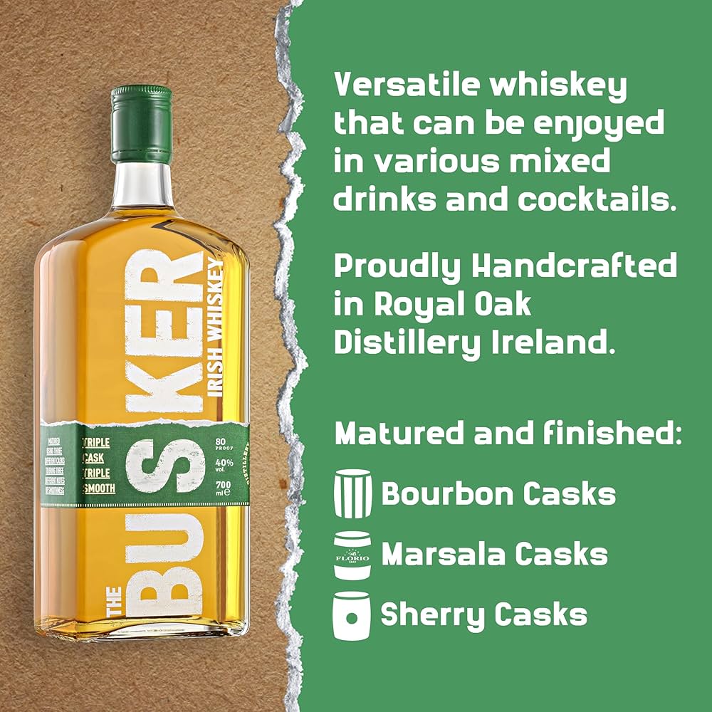 The Busker Triple Cask Blended Irish Whiskey 700ml