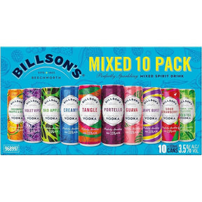 Billson's Mixed Flavour Vodka 3.5% 355ml Can 10 Pack