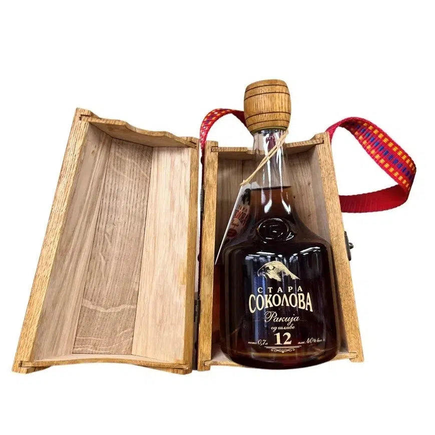 Stara Sokolova Plum Brandy 12 Year Old Wood Case 700ml