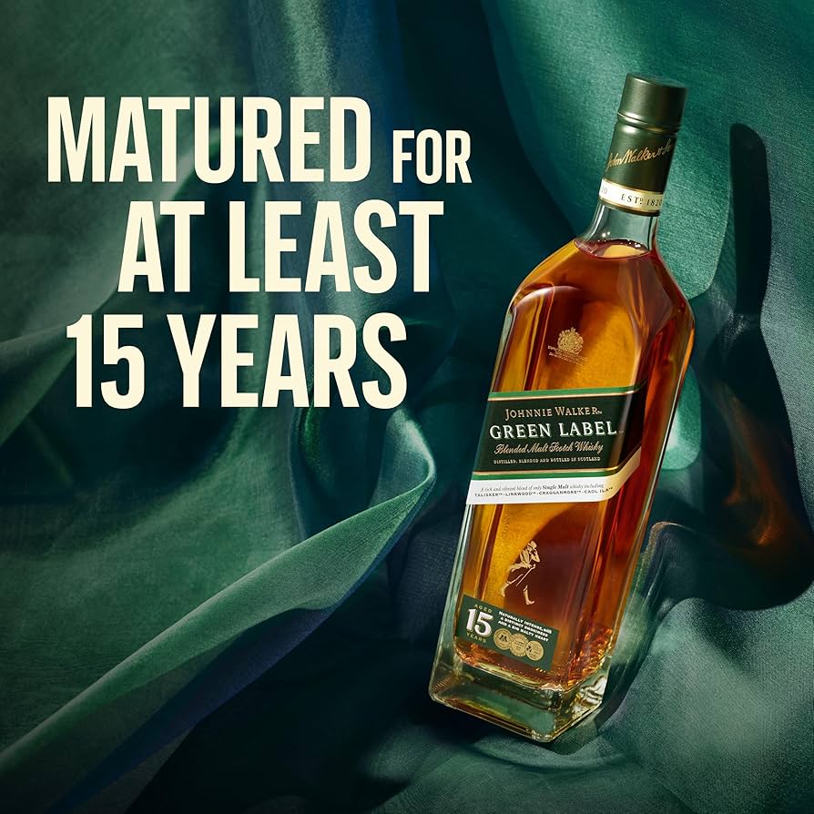 Johnnie Walker Green Label Blended Scotch Whisky 700ml
