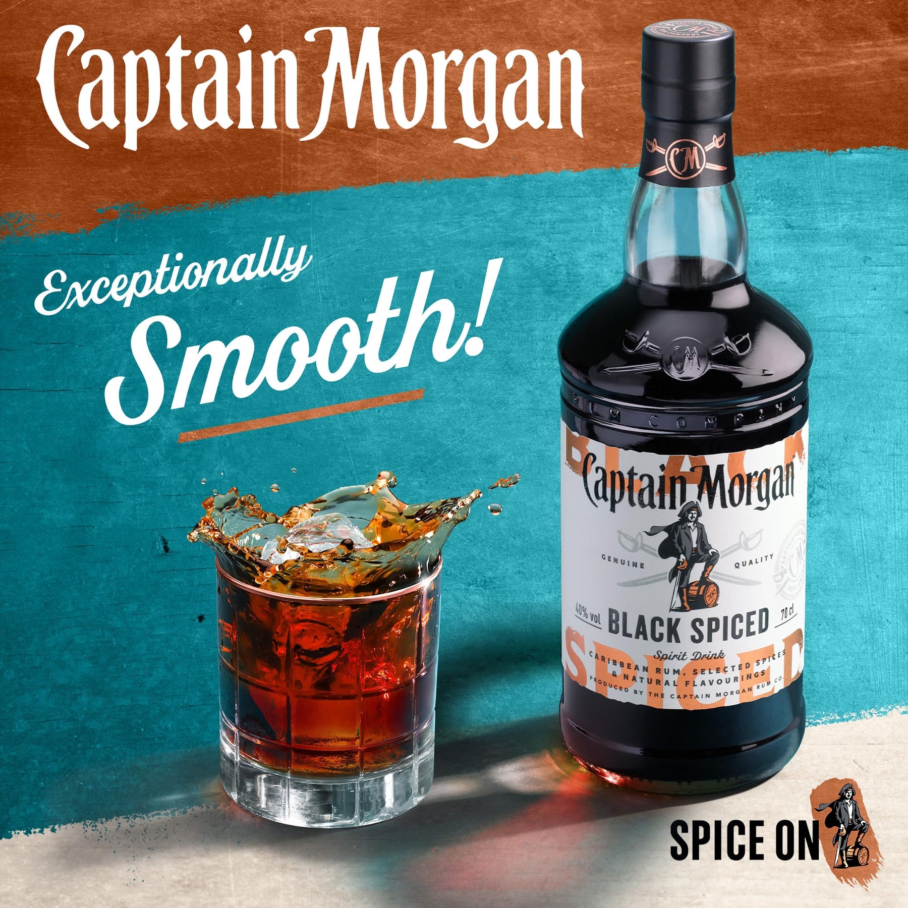 Captain Morgan Black Spiced Rum 700ml