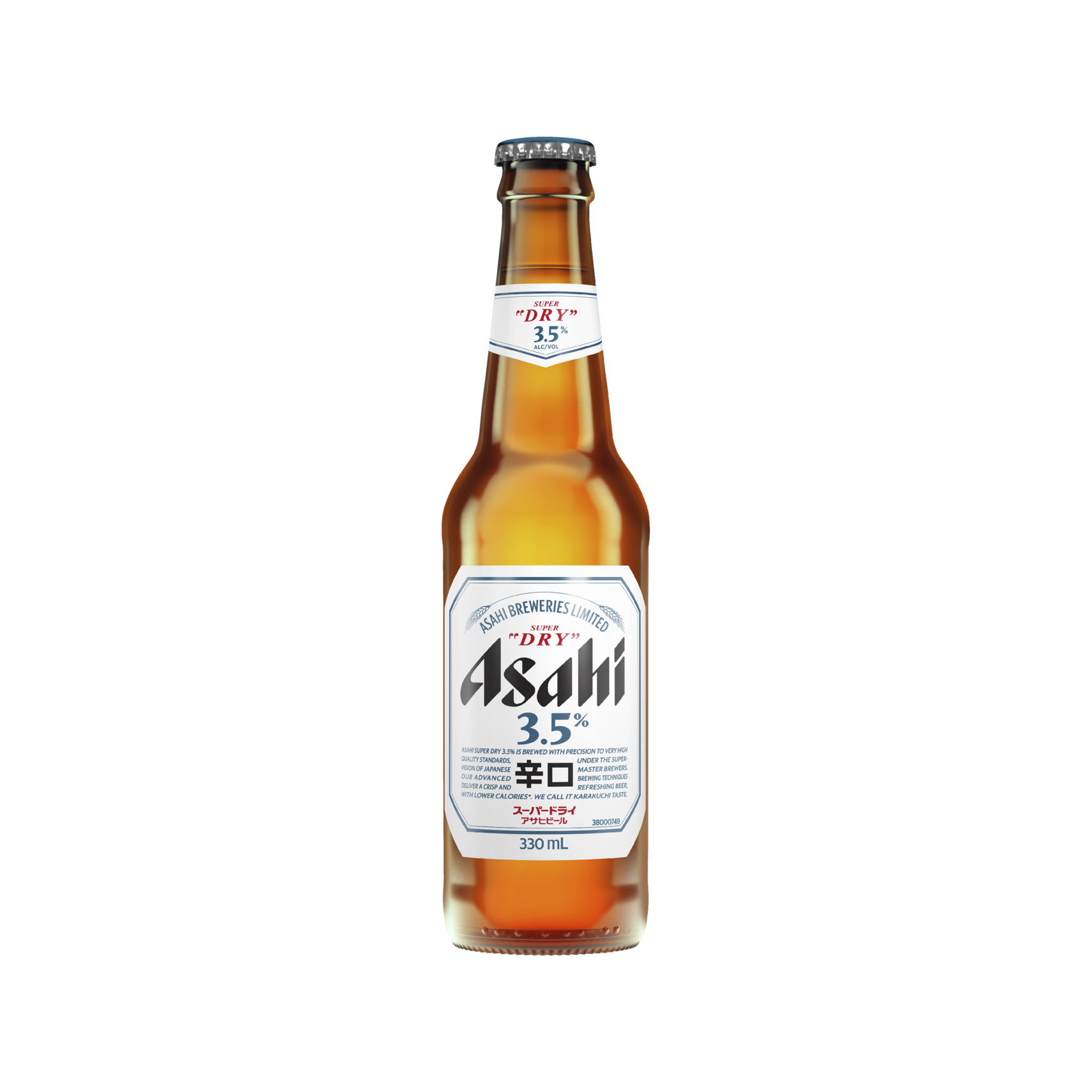 Asahi Super Dry 3.5% Bottle 330ml
