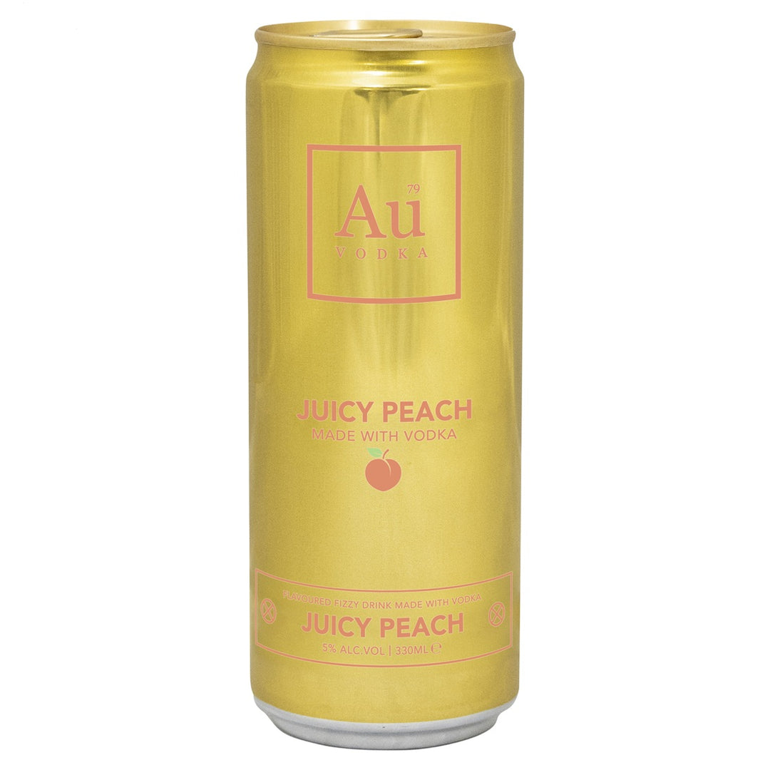AU Vodka Juicy Peach RTD Cans 330ml