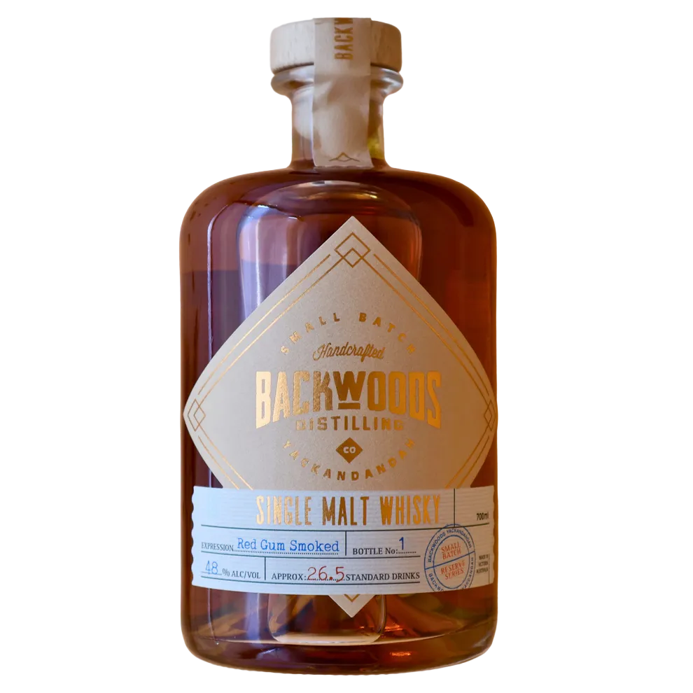 Backwoods Red Gum Smoked Single Malt Whisky 700ml