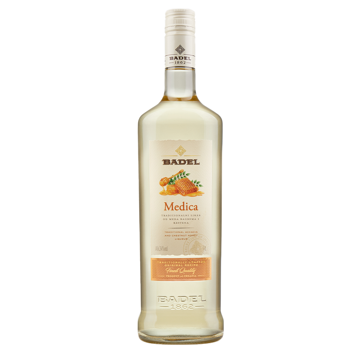 Badel Medica Accacia And Chestnut Honey Liqueur 1L