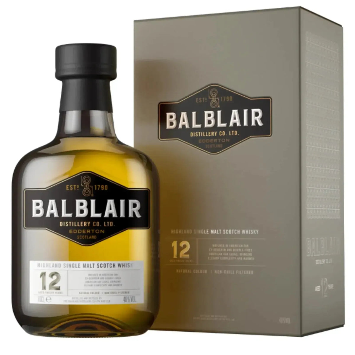 Balblair 12 Year Old Single Malt Whisky 700ml