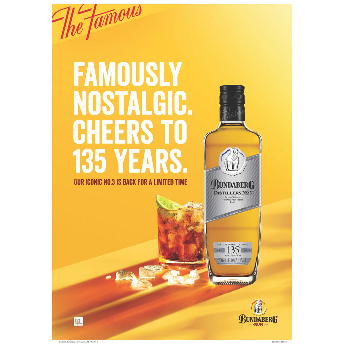 Bundaberg Distillers No.3 Limited Edition Rum 700ml