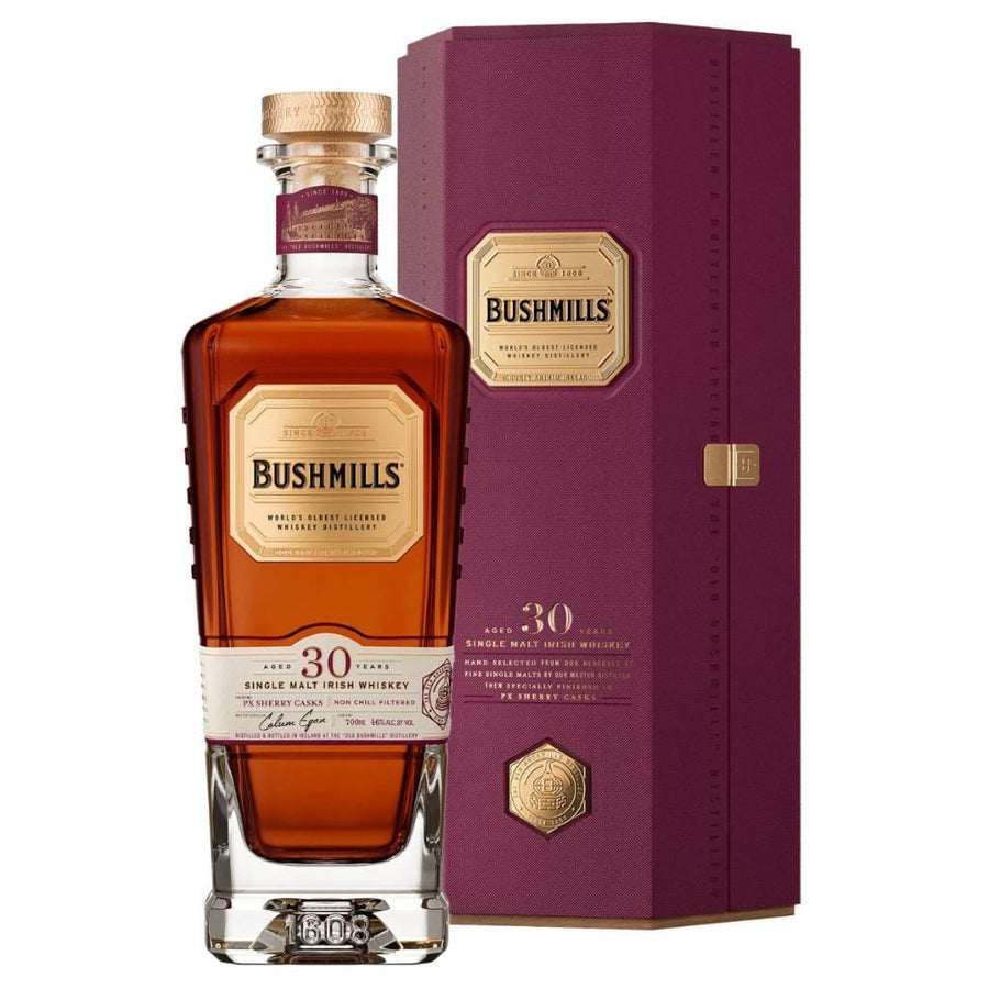 Bushmills 30 Year Old Single Malt Irish Whiskey 700ml