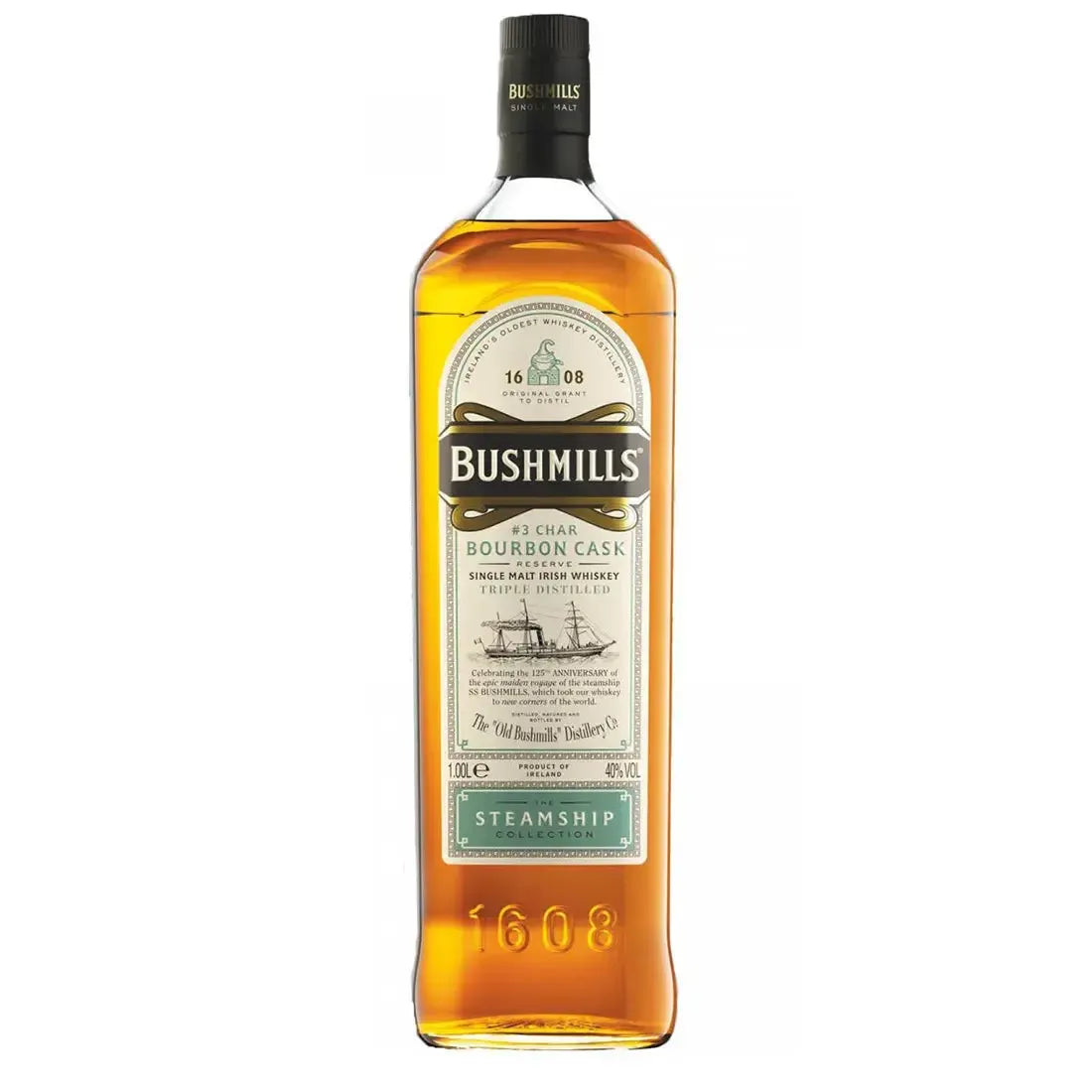 Bushmills Steamship Bourbon Cask Reserve Single Malt Irish Whiskey 1L