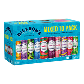 Billson's Mixed Flavour Vodka 3.5% 355ml Can 10 Pack