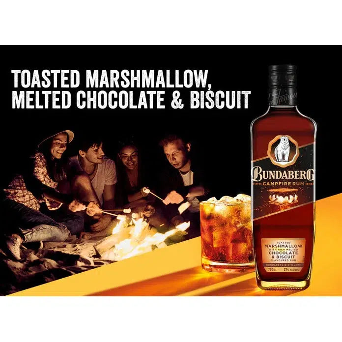Bundaberg Campfire Rum Toasted Marshmallow, Melted Chocolate & Biscuit 700ml