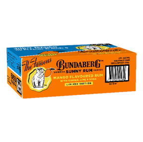 Bundaberg Sunny Rum Series Mango Rum, Ginger, Lime & Soda 375ml