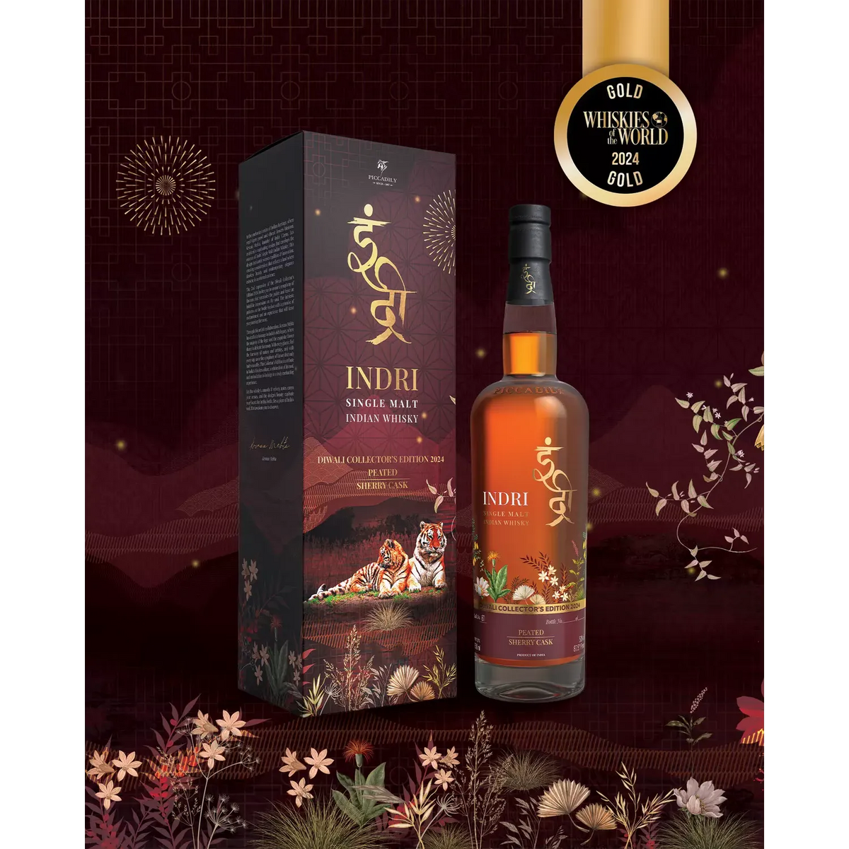 Indri Diwali Collector's Edition Single Malt Whisky 2024 700ml