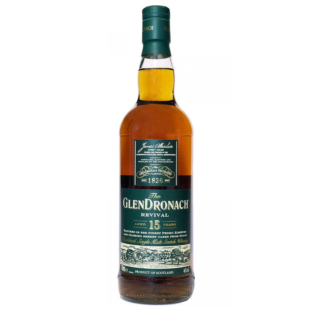 Glendronach Revival 15 Year Old  (Older Packaging) Single Malt Scotch Whisky 700ml