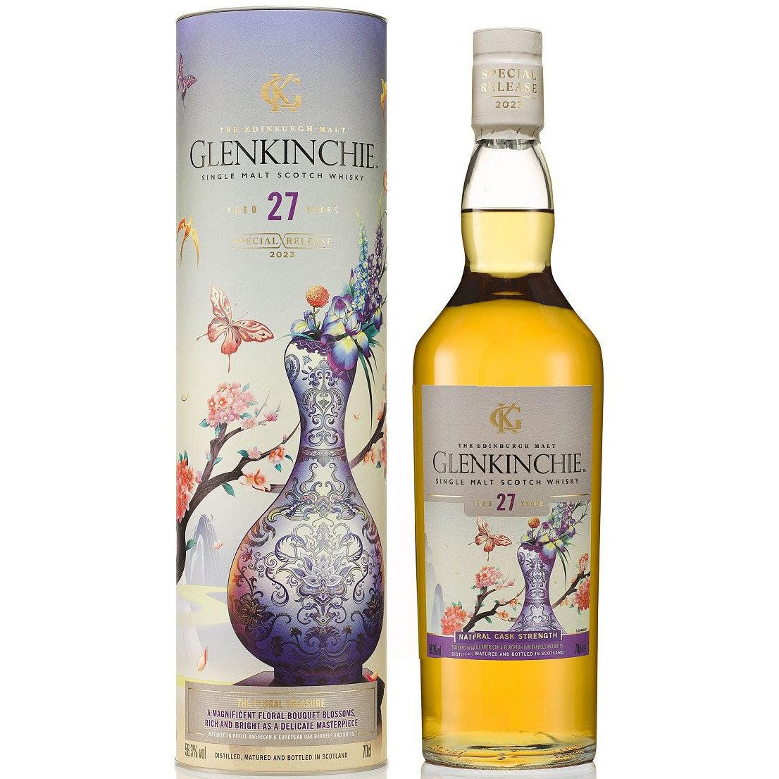 Glenkinchie "The Floral Treasure" 27 Year Old Single Malt Scotch Whisky Special Release 2023 700ml