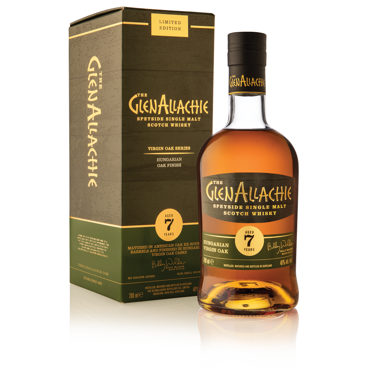 Glenallachie Hungarian Virgin Oak 7 Year Old Single Malt Scotch Whisky 700ml
