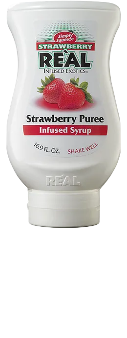 Real Strawberry Puree Syrup 500ml