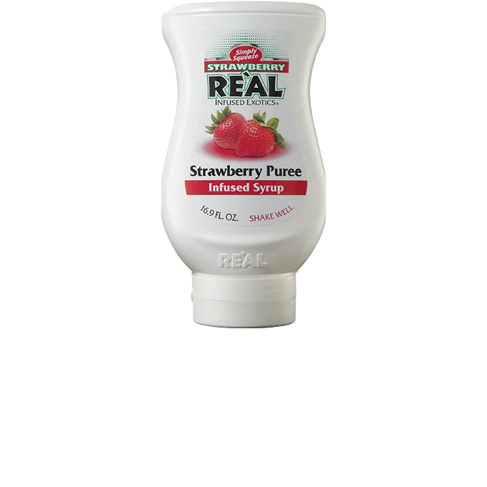 Real Strawberry Puree Syrup 500ml