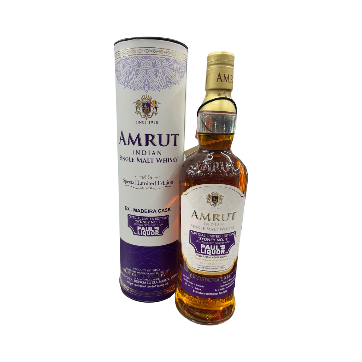 Amrut 5 Year Old Sydney Edition Cask #8834 Limited Edition Whisky 700ml