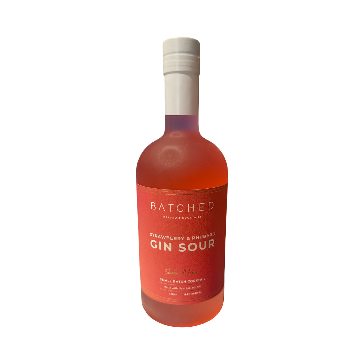 Batched Gin Sour Strawberry & Rhubarb 725ml