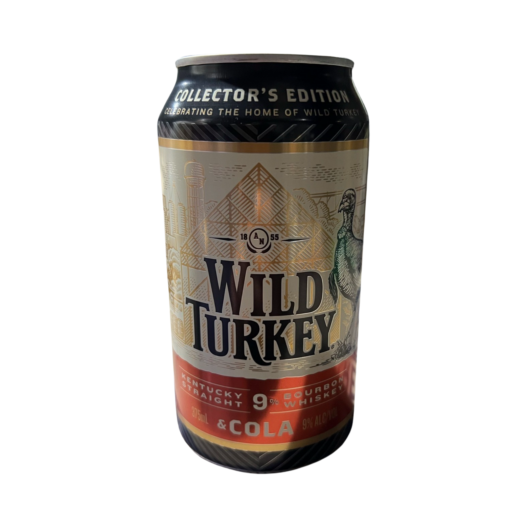 Wild Turkey Heritage (2023) 9% Kentucky Straight Bourbon Whiskey & Cola 375ml (24 Cans)