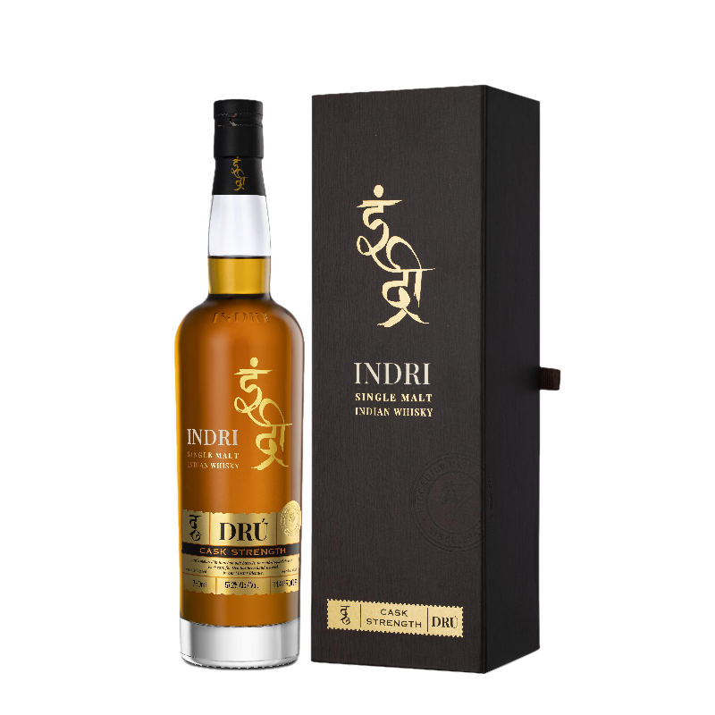 Indri Dru Cask Strength (57.20%) Single Malt Indian Whisky 700ml