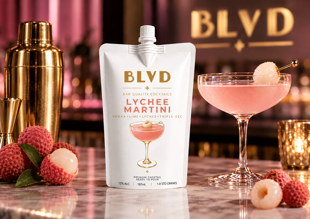 BLVD Lychee Martini Pouch 187ml