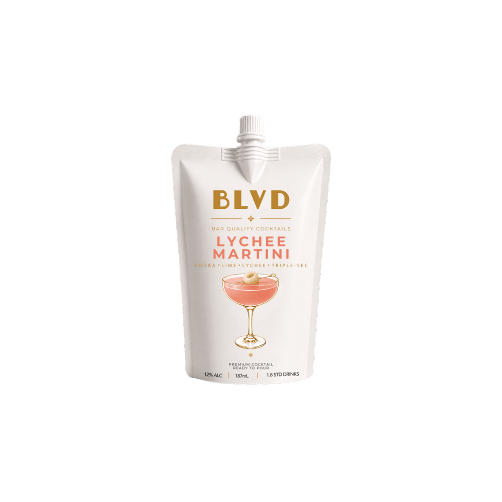 BLVD Lychee Martini Pouch 187ml