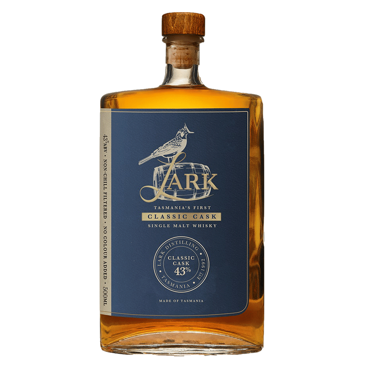 Lark Classic Cask Tasmanian Single Malt Whisky 500ml