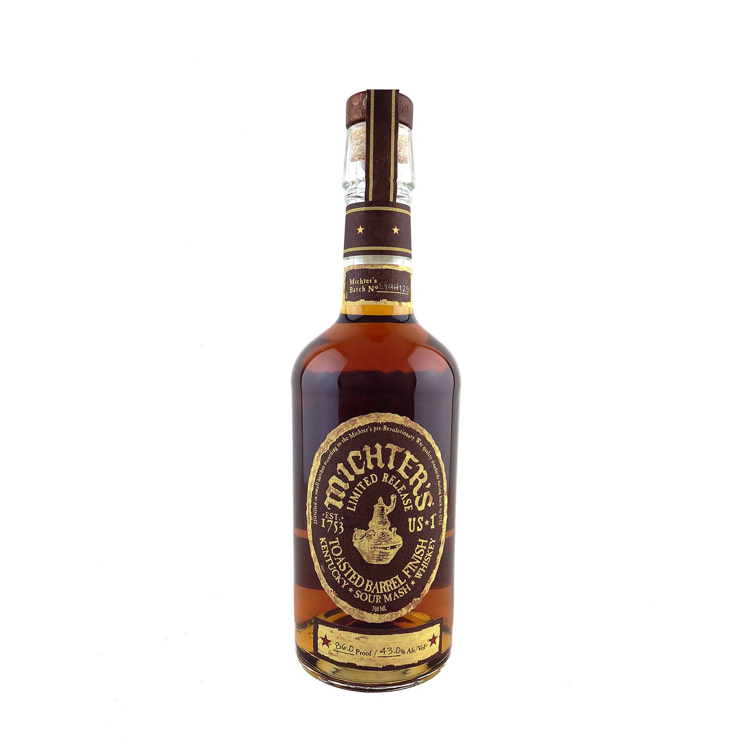 Michter's US 1 Toasted Barrel Finish Limited Release Kentucky Sour Mash Whiskey 700ml