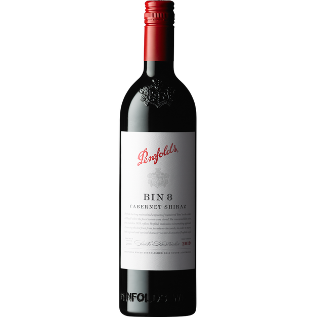 Penfolds 2019 Bin 8 Shiraz Cabernet 750ml