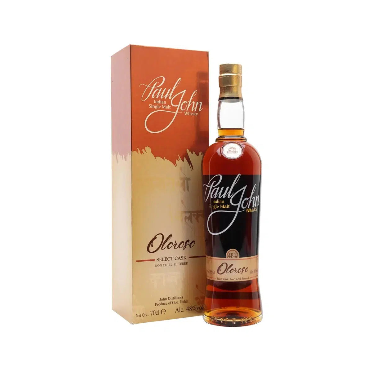 Paul John Oloroso Select Cask Single Malt Indian Whisky 700ml