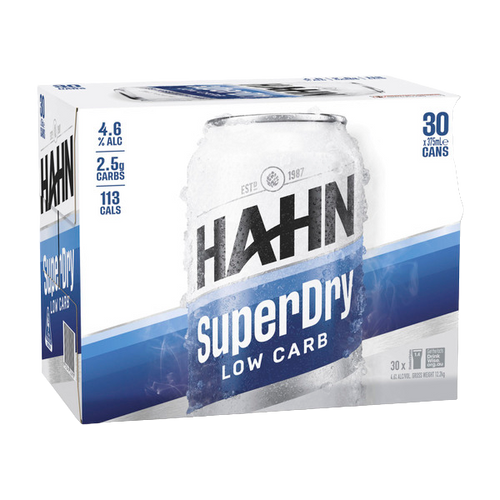 Hahn SuperDry Cans Block 375ml