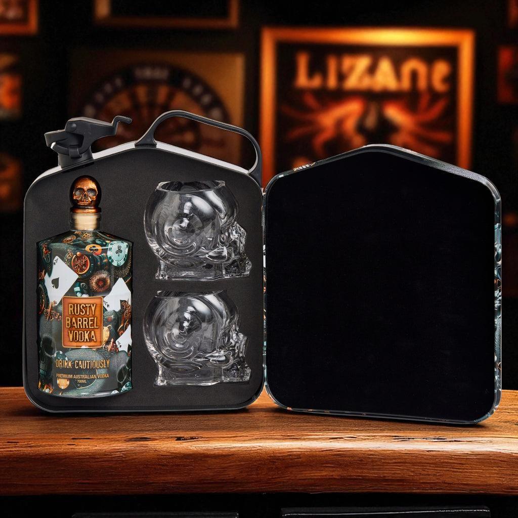 Rusty Barrel Vodka ﻿﻿J﻿erry Can Blackjack Limited Edition Gift Pack 700ml