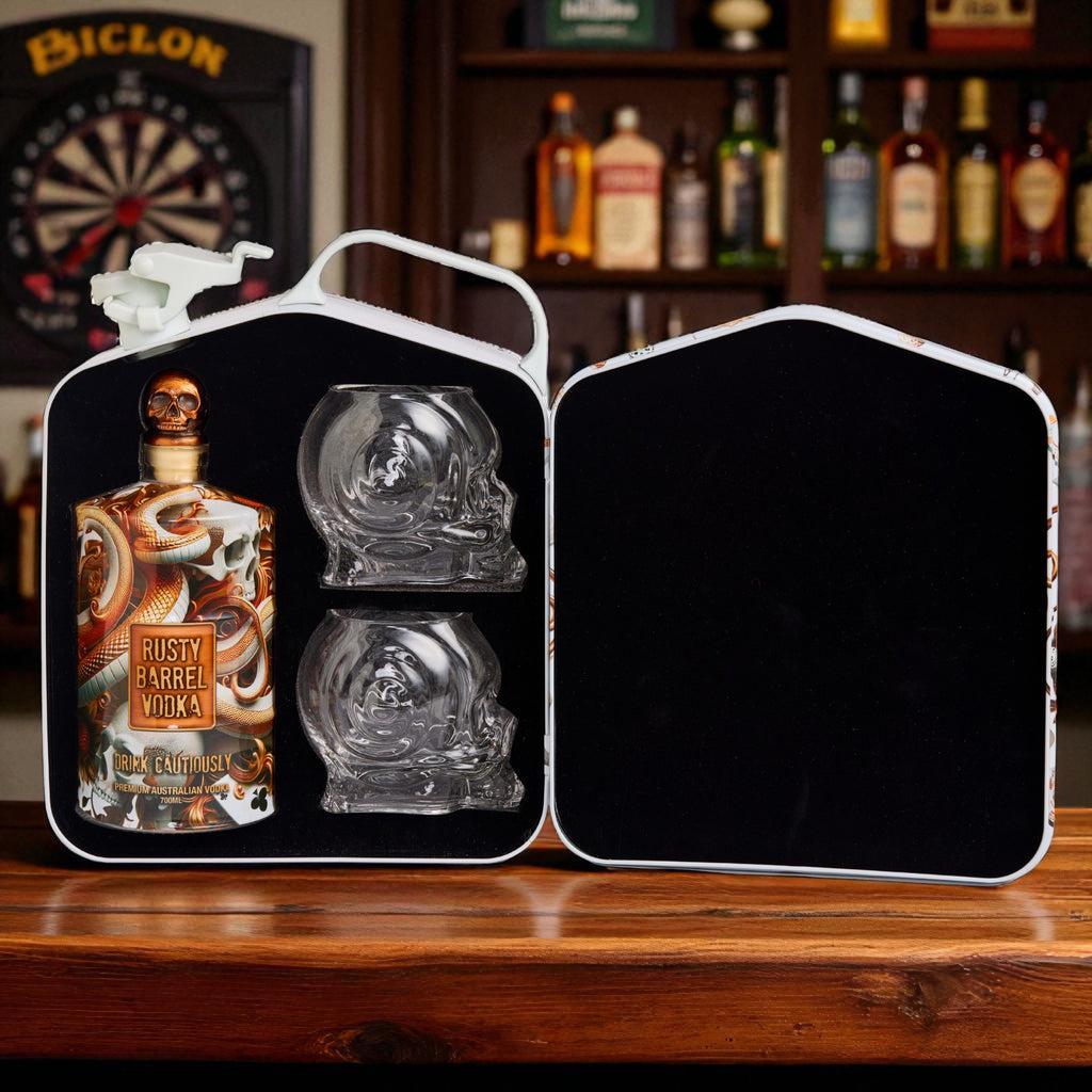 Rusty Barrel Vodka ﻿﻿J﻿erry Can Copper Strike Limited Edition Gift Pack 700ml