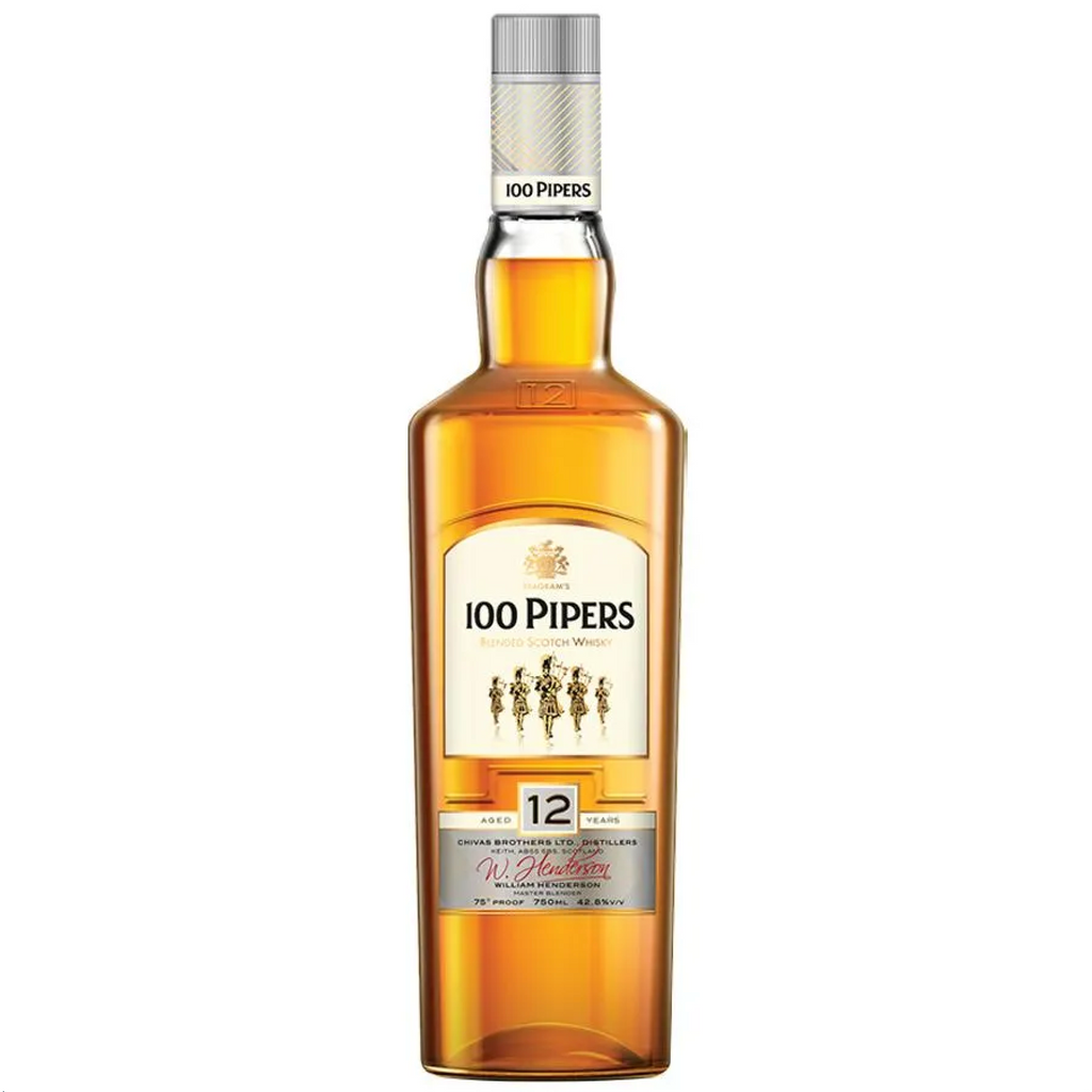 100 PIPERS　Premium スコッチウイスキー　AGED12YEARS 100 Pipers 12 Yr Scotch 750ml | pauls liquor