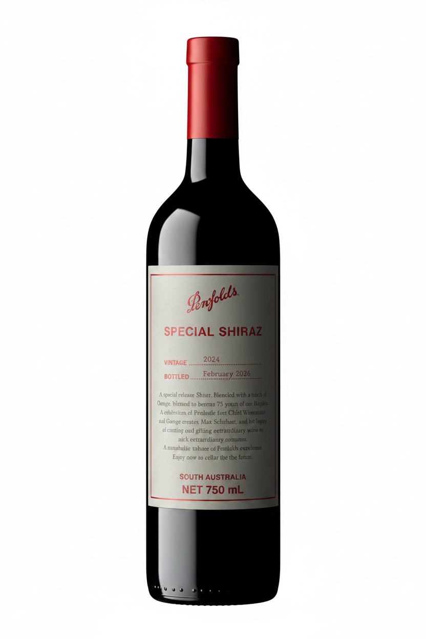 Penfolds Special Shiraz 2024 Vintage 2026 Release 750ml