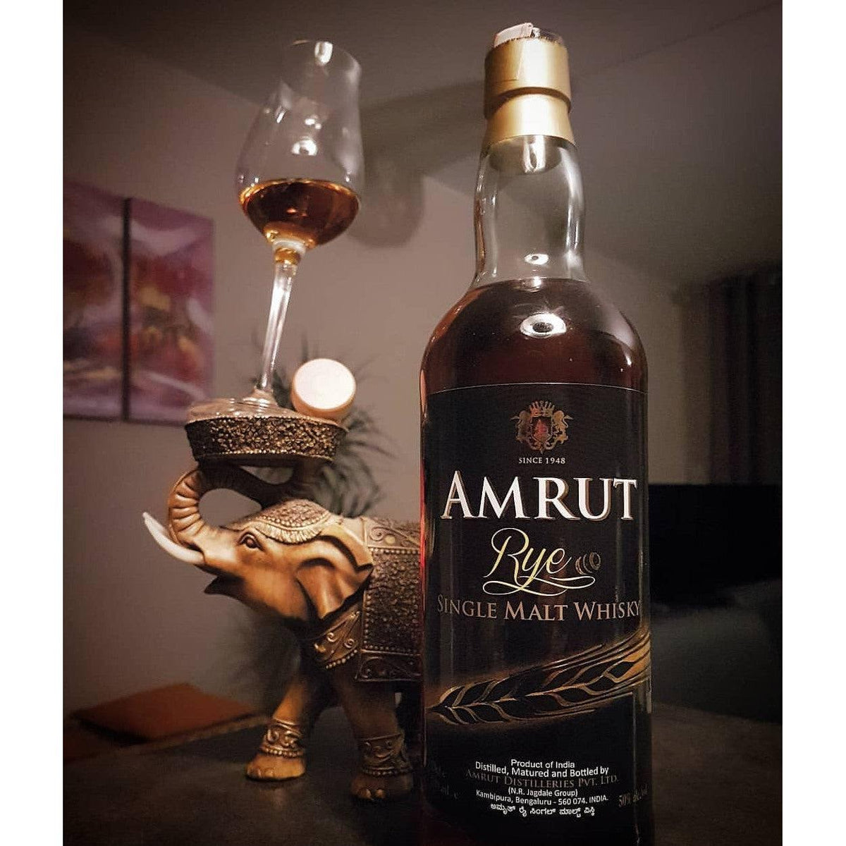 Amrut Rye Single Malt Indian Whisky 700ml