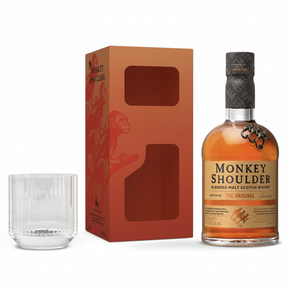 Monkey Shoulder Blended Malt Scotch Whisky + Rock Glass Gift Pack 700ml