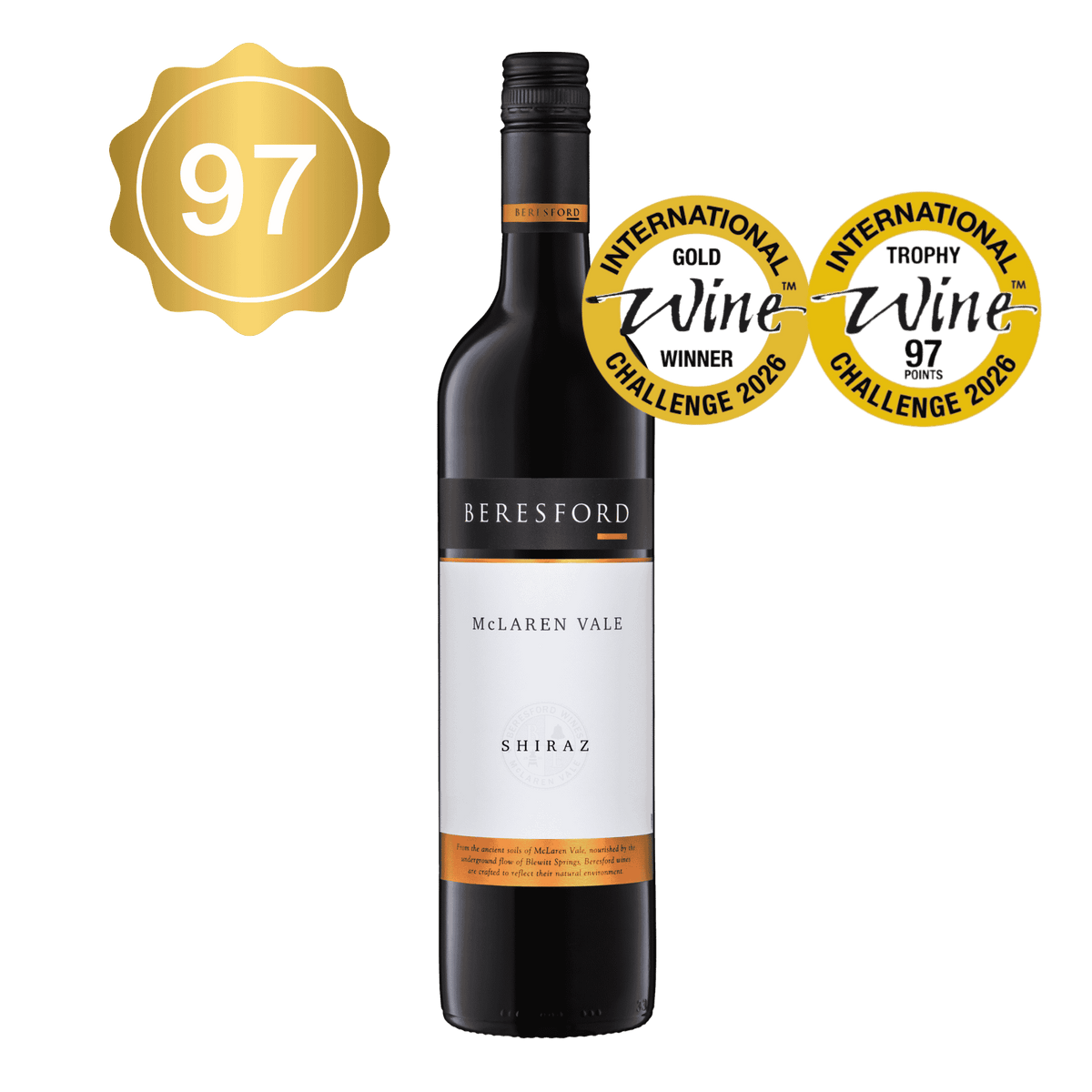 Beresford Classic Shiraz 2023 IWC World's Best Shiraz 750ml